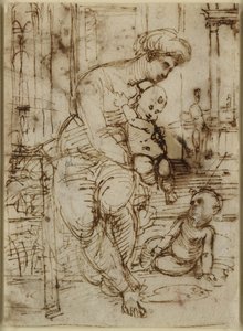 Recto : La Vierge et l